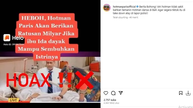 Hotman Paris (Foto: Instagram/@hotmanparisofficial)