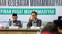 Menkes Budi saat eresmian At Ta'awun Tower dan ground breaking Rumah Sakit Gigi dan Mulut (RSGM) Universitas Muhammadiyah Surabaya, Jawa Timur, pada Sabtu, 9 Maret 2024. (Foto: Dok Kemenkes)