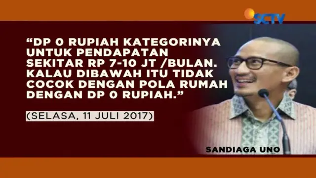 Janji rumah dengan DP 0 persen sempat dilontarkan gubernur dan wakil gubernur terpilih untuk warga Bukit Duri yang terkena relokasi.