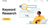 Ilustrasi pencarian kata kunci, keywords. (Photo created by upklyak on www.freepik.com)