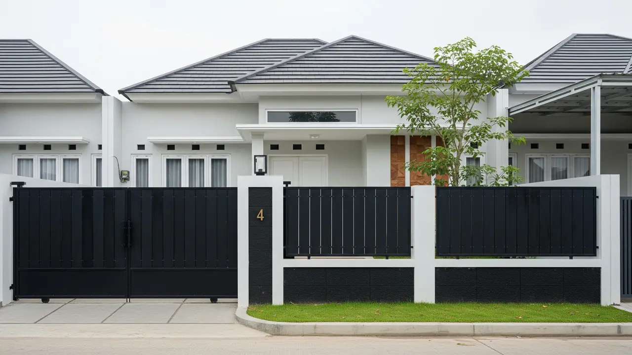 Model Pagar Solid Minimalis