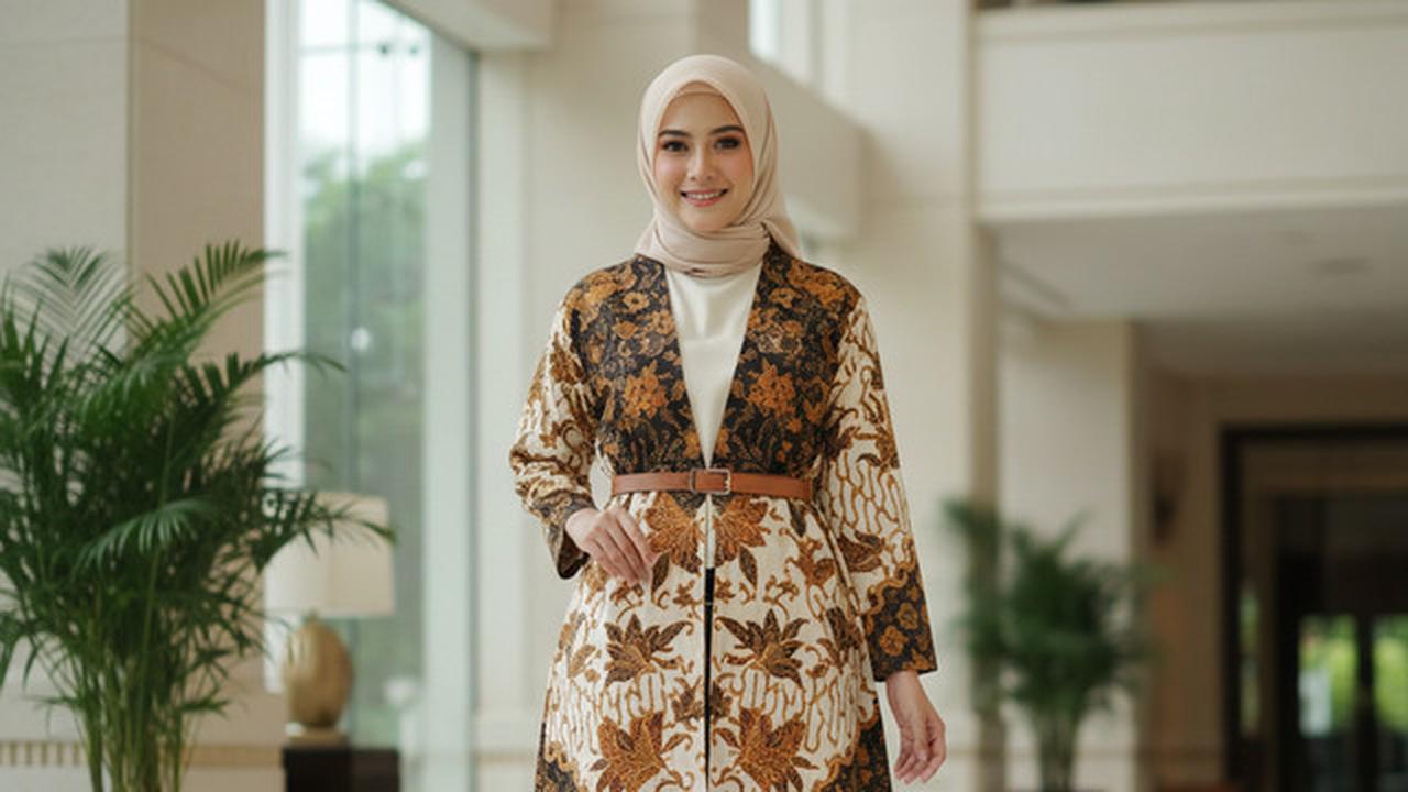 7 Model Atasan Batik Cardigan, Perpaduan Tradisional dan Modern yang Cocok untuk Berbagai Kesempatan