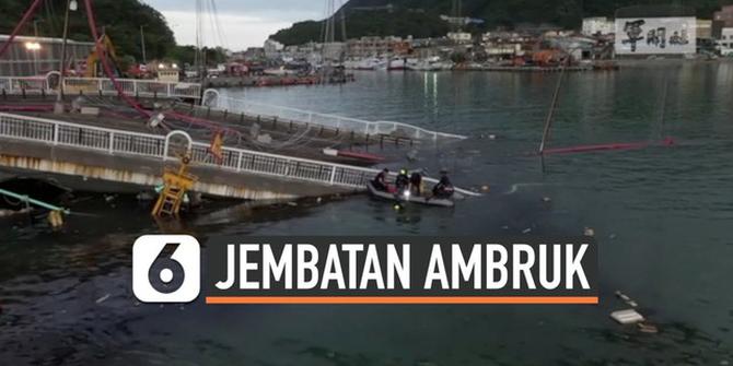 VIDEO: 7 WNI Jadi Korban Jembatan Ambruk di Taiwan