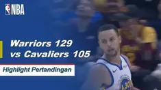 Stephen Curry selesai dengan 42 poin, 9 rebound dan 7 assist, dan Kevin Durant menambahkan double-double (25 poin, 10 rebound) ketika Golden State Warriors menerbangkan Cleveland Cavaliers di jalan, 129-105.