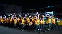 Kontingen Malaysia saat mengikuti upacara penutuan SEA Games 2025 di Stadion Rajamangala, Bangkok, Thailand, Sabtu (20/12/2025). (Dok.Olympic Council of Malaysia)