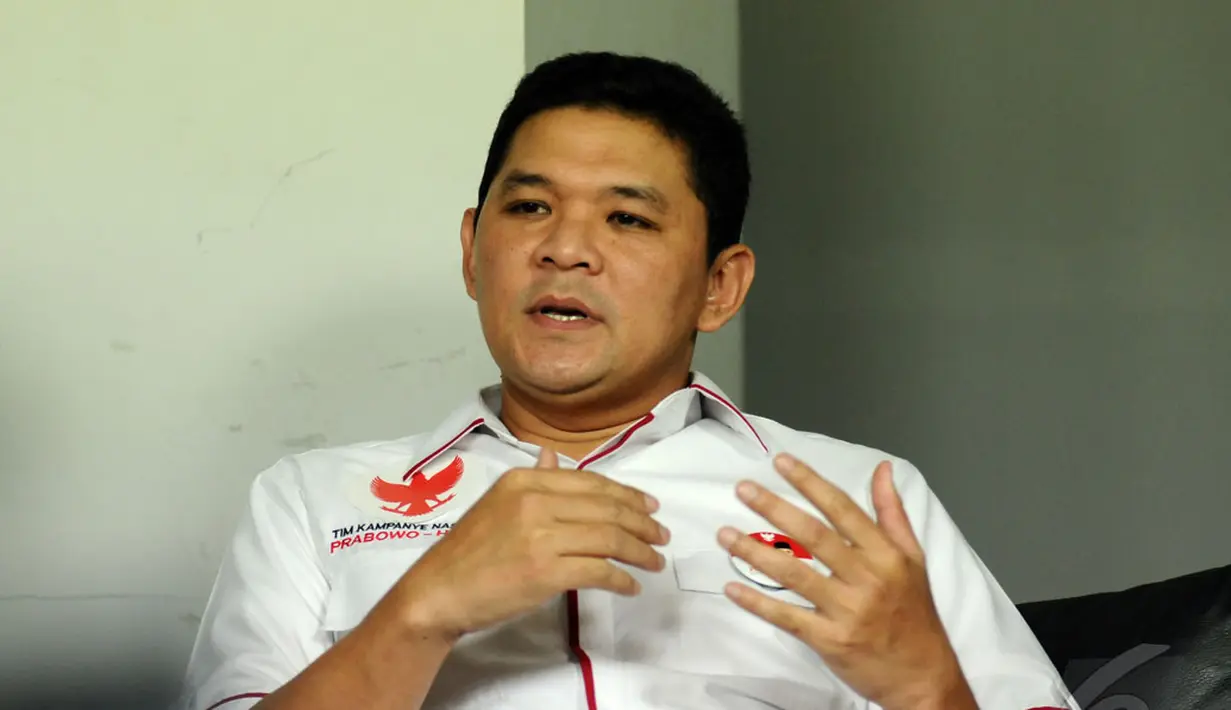 Derry mengatakan bahwa tahun 2014 adalah tahun penentuan bagi masa depan bangsa Indonesia. Jika tidak ada perubahan yang berarti maka kondisi bangsa akan semakin terpuruk, Jakarta, Senin (9/6/2014) (Liputan6.com/Helmi Fithriansyah) 