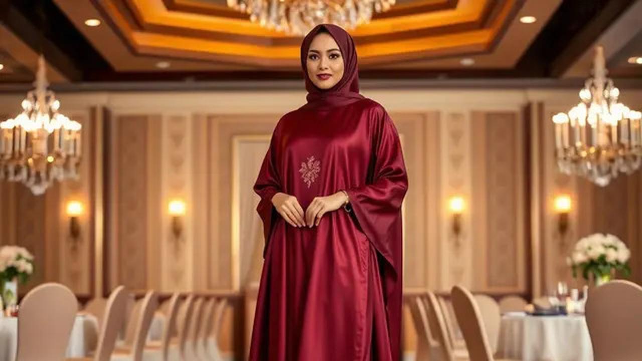 12 Model Busana Muslimah 1 Warna yang Lagi Tren di 2025, Tampilan Simpel tapi Elegan
