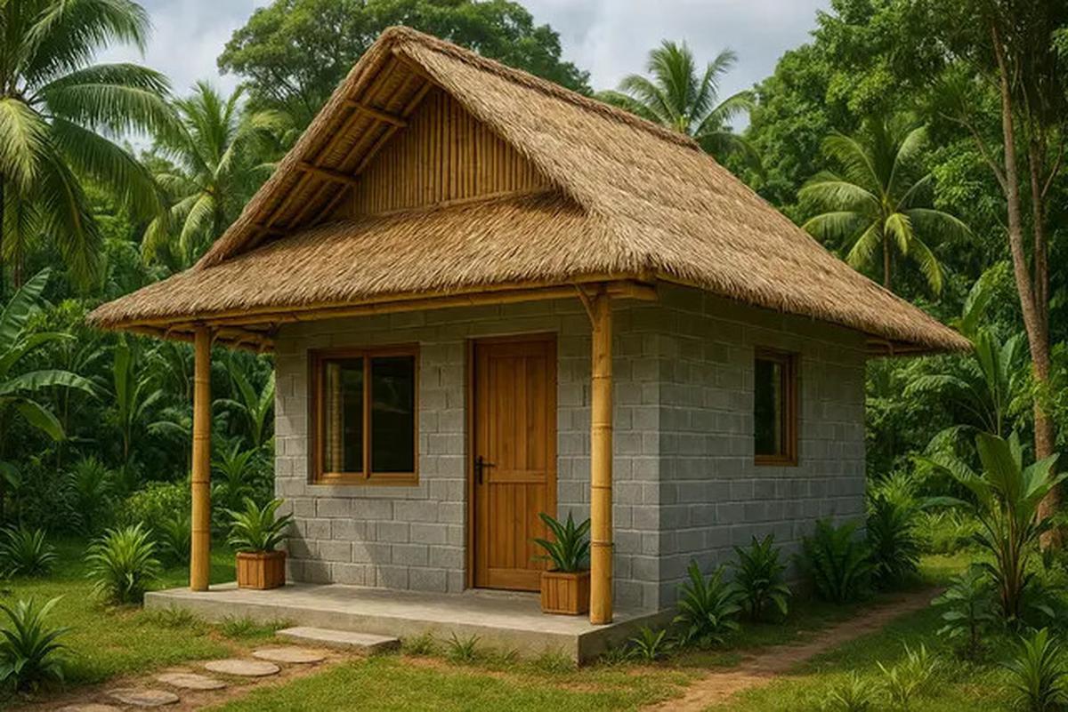 7 Model Rumah Kecil tapi Cantik dari Batako dan Bambu, Natural dan Terjangkau di 2025