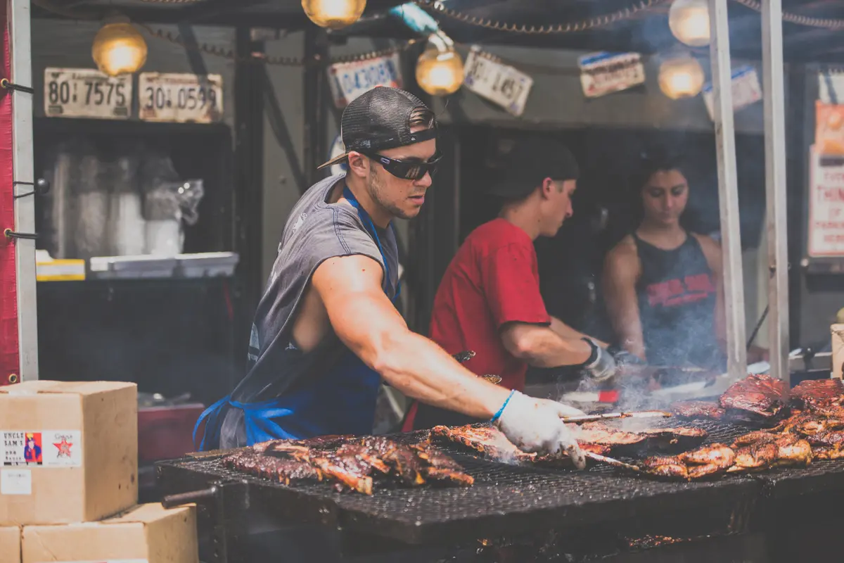 Grilled food