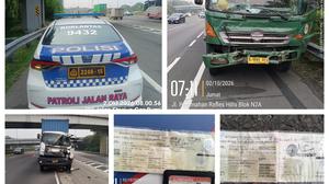 Dua Truk Tronton Tabrakan di Tol Jagorawi KM 16