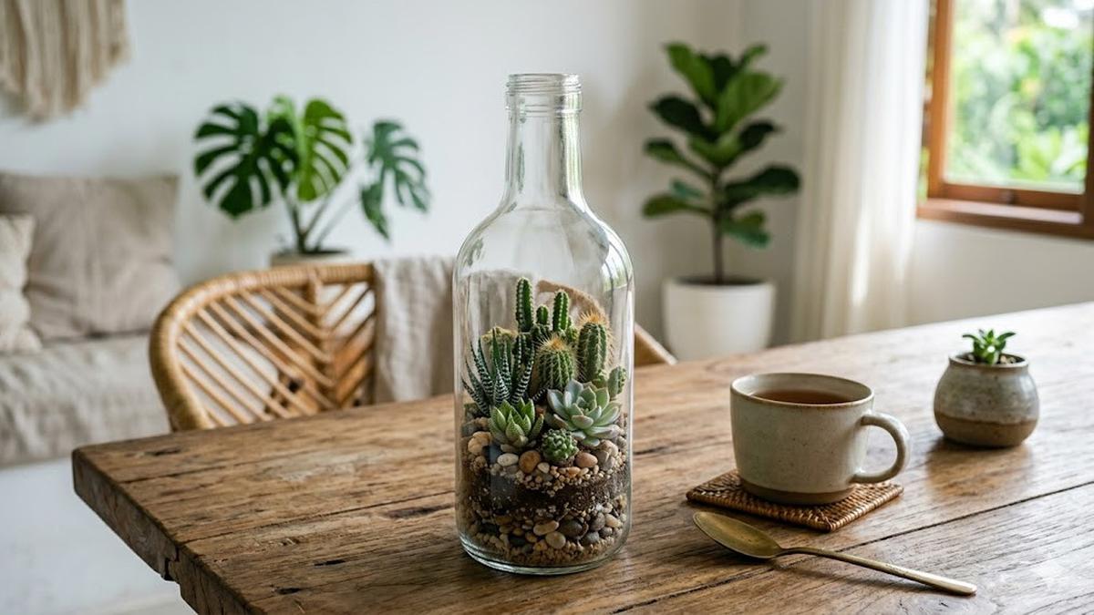 Ide Bottle Garden untuk Ruang Tamu, Ini 3 Jenis yang Mudah Dibuat Sendiri