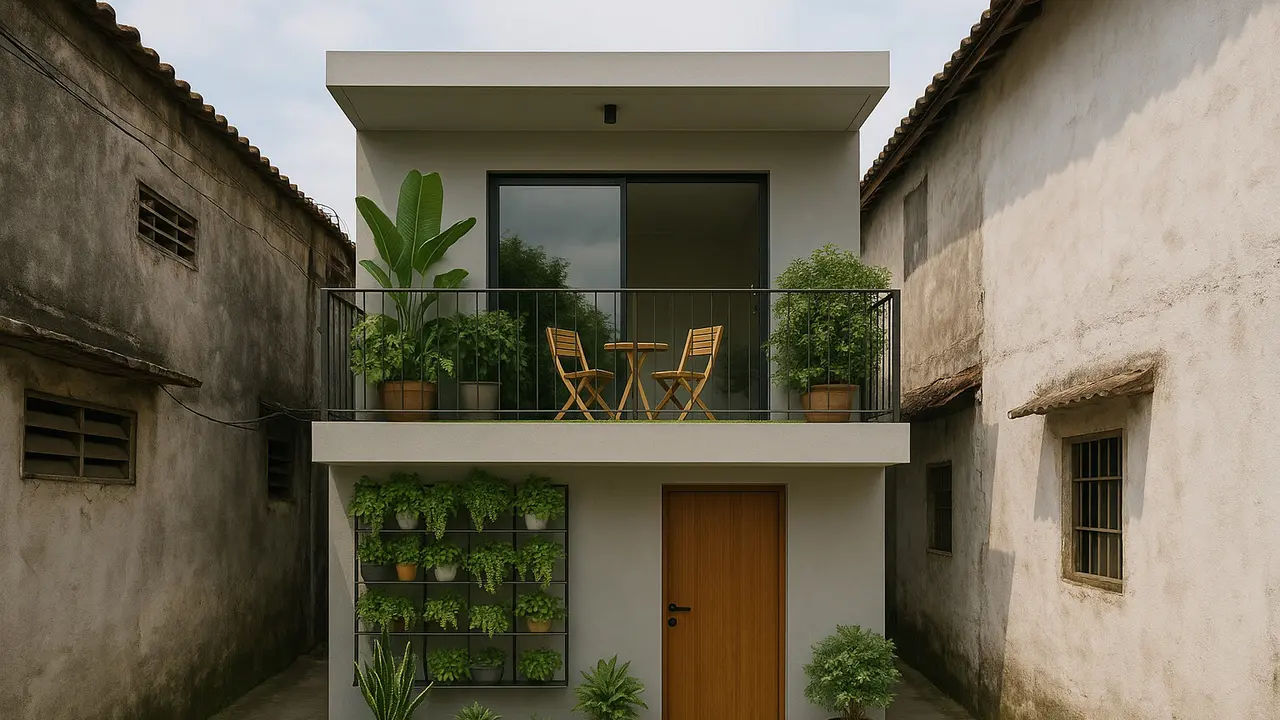 Rumah Minimalis di Gang Sempit (Foto: ChatGPT)
