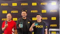 Dominikus Susanto, Senior Business Development Qualcomm Indonesia; Andi Renreng, Head of Marketing Poco Indonesia; Jeksen, Product Marketing Manager Poco Indonesia. Dok: Poco Indonesia