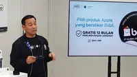 Produk Apple Berstiker Blibli Rusak Kena Cairan sampai Dirampok Bisa Dapat Perlindungan Gratis.&nbsp; (Liputan6.com/Henry)