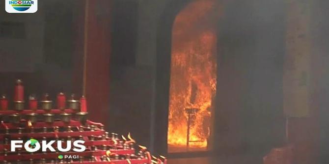 Kebakaran di Wihara Samudra Bhakti Bandung Diduga dari Tempat Pembakaran Lilin