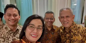 Kali ini, Ia akan didampingi oleh tiga Wakil Menteri Keuangan, yaitu Suahasil Nazara, Thomas Djiwandono dan Anggito Abimanyu. [@smindrawati].