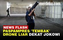 VIDEO: Senjata Canggih Paspampres 'Tembak' Drone Liar Dekat Jokowi saat Pembukaan PON