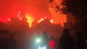 Kronologi 500 Rumah di Bangka Selatan Terbakar