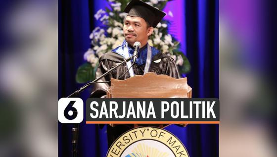 VIDEO: Petinju Manny Pacquiao Jadi Sarjana di Usia 40 Tahun