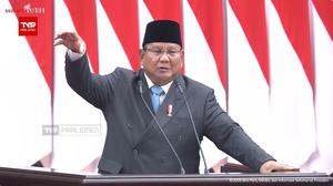 Prabowo Akan Pidato Dua Kali di Parlemen Hari Ini