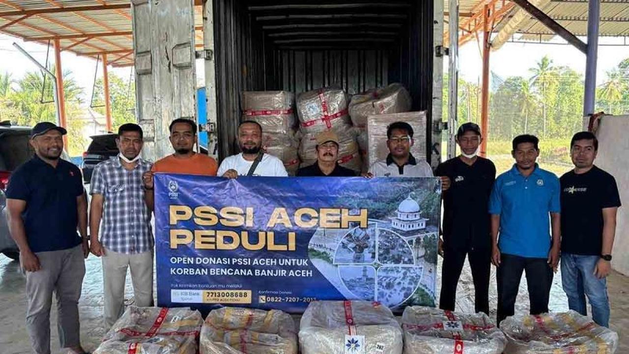 PSSI Salurkan Bantuan Bencana, Ribuan Paket Kebutuhan Pokok untuk Insan Sepak Bola Aceh