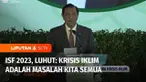 Pemimpin sejumlah negara dan tokoh bisnis menghadiri Indonesia Sustainability Forum 2023. Mereka mendiskusikan beberapa cara menyumbangkan pertumbuhan ekonomi dengan perlindungan bumi.