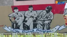 Karya seni mural seniman ini hadir membawa pesan persatuan yang berangkat dari keresahan mereka melihat kondisi Ibu Kota.