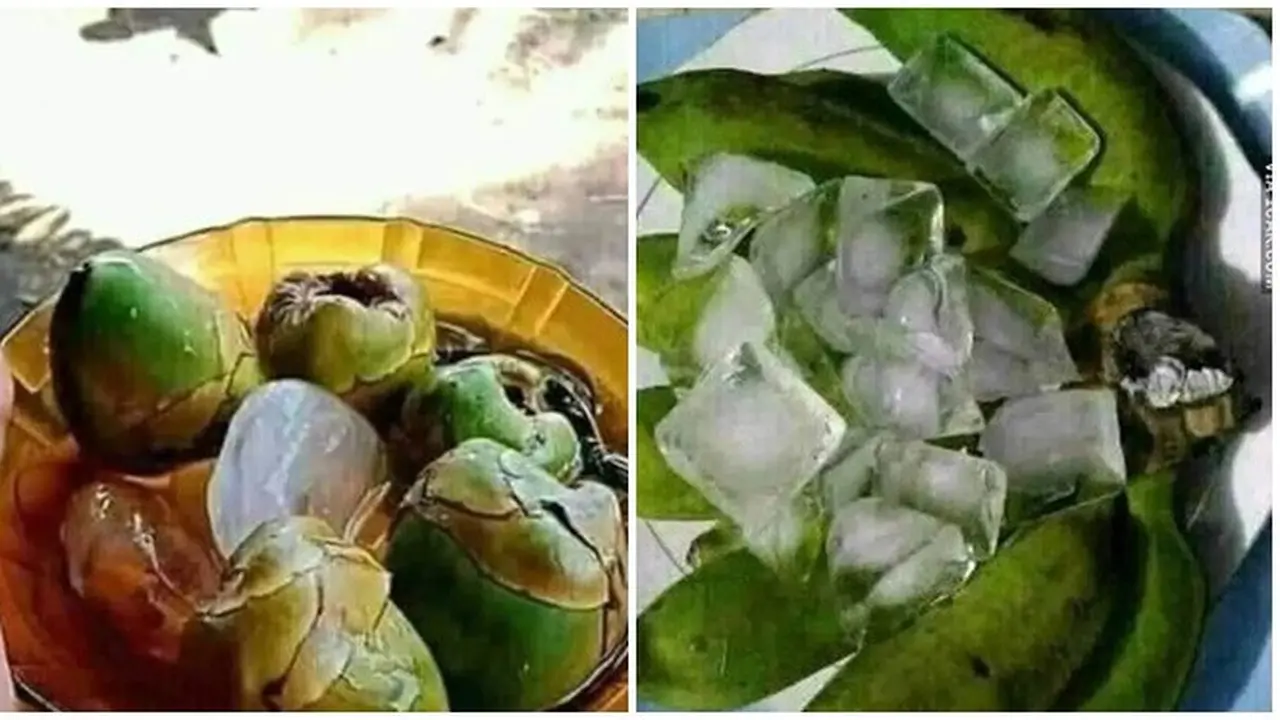 6 Potret Es dengan Buah Utuh Ini Nyeleneh, Jadi Bingung Cara Makannya