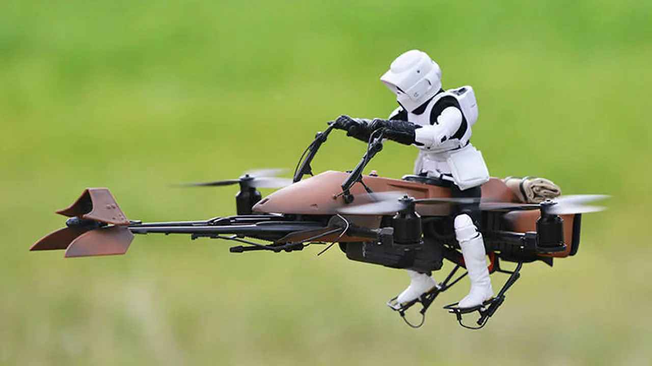 Serunya Karya Cipta Star Wars Menggunakan Drone
