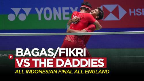 VIDEO: All Indonesian Final di All England 2022, Bagas / Fikri Hadapi Ahsan / Hendra