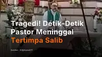 Tragedi! Detik-Detik Pastor Meninggal Tertimpa Salib