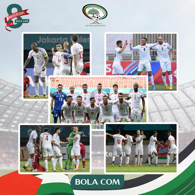 Ilustrasi - Kolase Foto Timnas Palestina