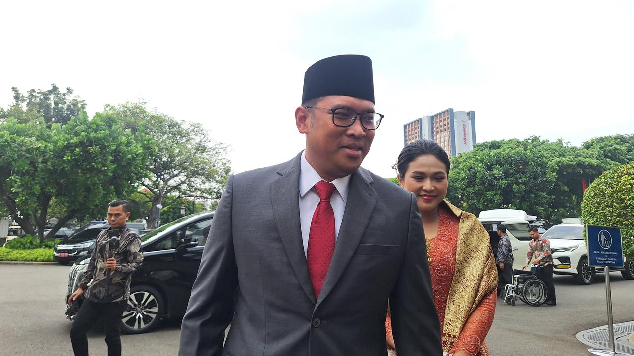 Ketua DPD Partai Gerindra Jawa Tengah, Sudaryono saat tiba di Istana Negara Jakarta, Kamis (18/7/2024).