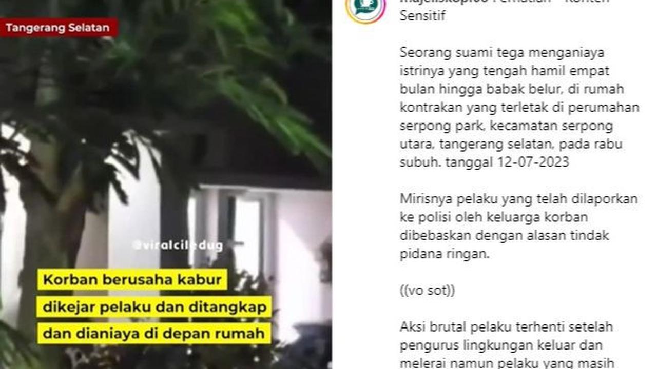 Melihat keributan pasutri itu, dia dan warga lain sudah berupaya persuasif menenangkan keadaan.