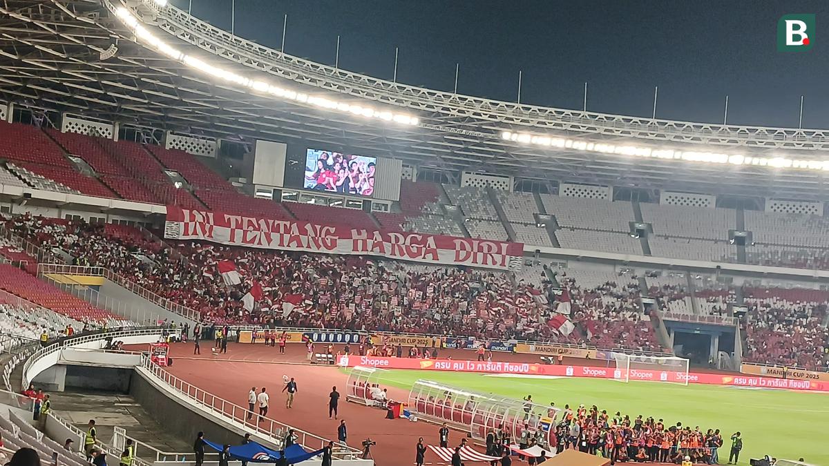 Spanduk Penuh Semangat Iringi Langkah Timnas Indonesia U-23 Hadapi Malaysia: Ini Tentang Harga Diri!