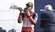 Kata Kiandra Ramadhipa Setelah Tutup Moto3 Junior World Championship 2026 dengan Naik Podium di Misano