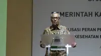 Bupati Tanah Datar, Sumatera Barat, Irdinansyah Tarmizi bercerita memanfaatkan JKN-KIS dari BPJS Kesehatan saat saki. (Foto: Liputan6.com/Benedikta Desideria)