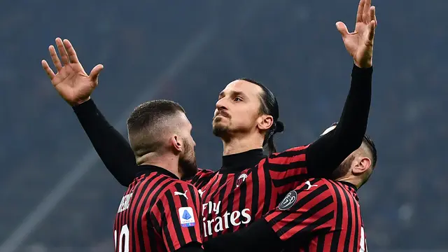 Penyerang AC Milan, Zlatan Ibrahimovic.