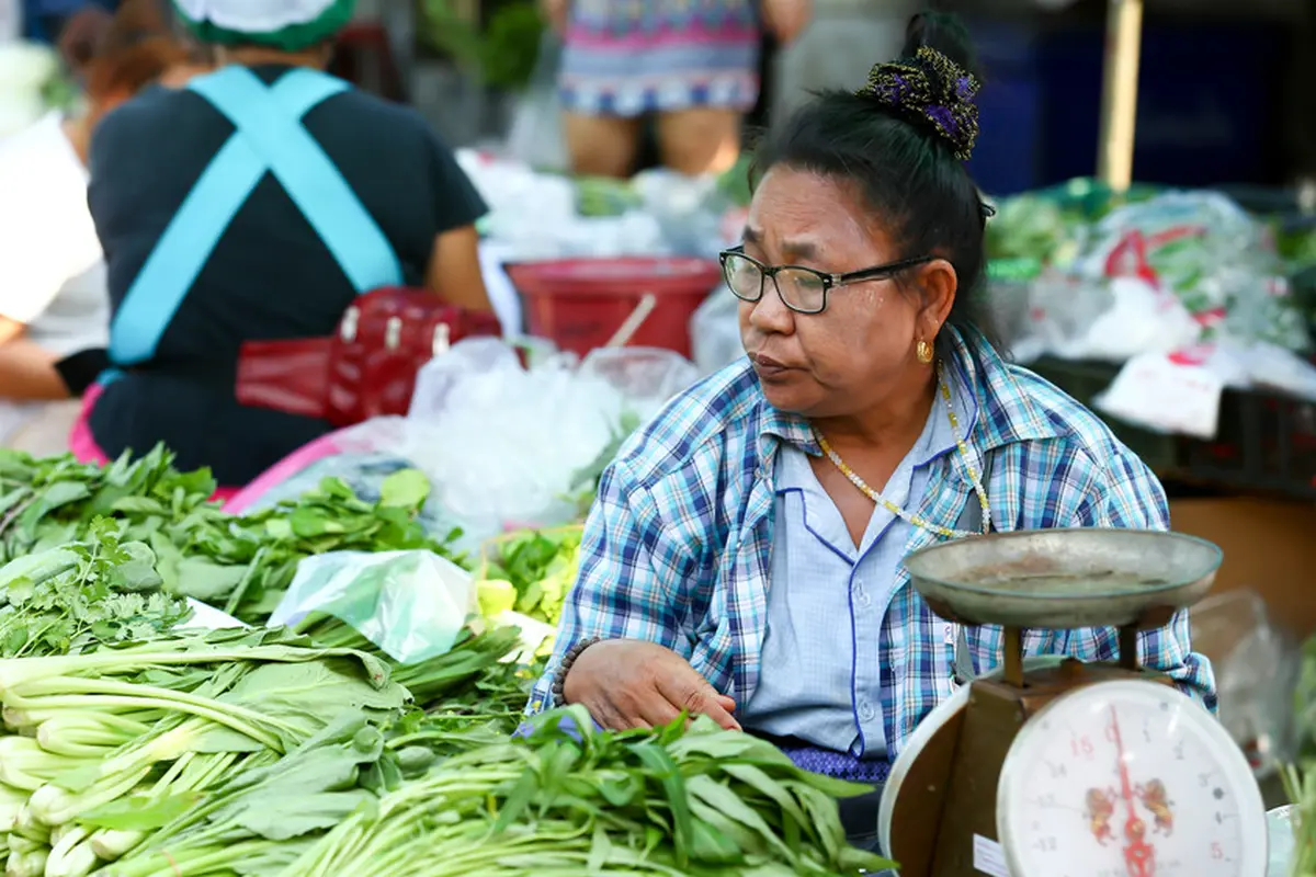 ibu penjual sayur