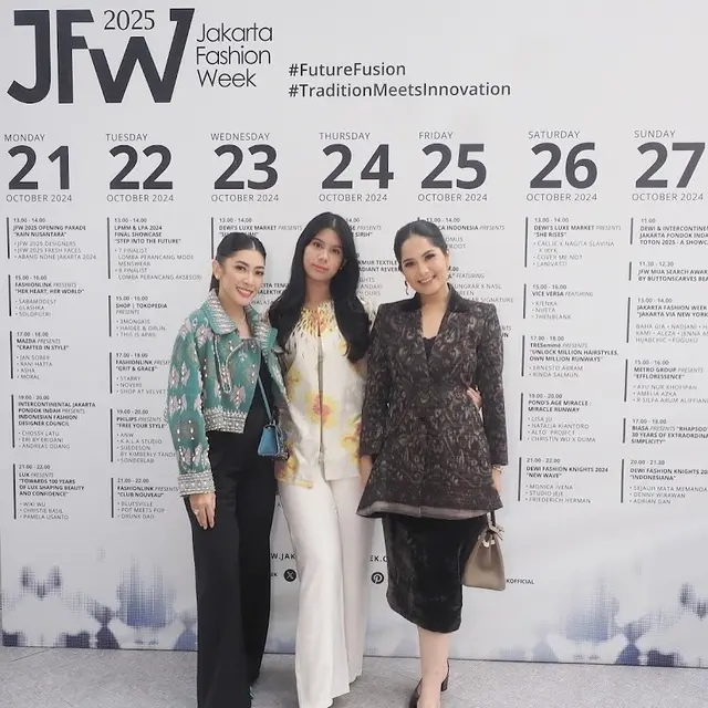 Adu Gaya Elegan Annisa Pohan dan Almira Tunggadewi di JFW 2025, Sama-sama Tampil Berkelas dengan Tenteng Tas Branded