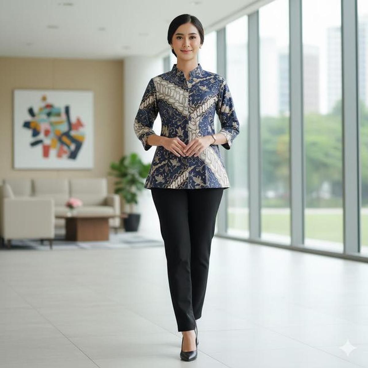 8 Model Atasan Batik Kantor 2026, Pilihan Stylish untuk Tampilan Profesional dan Tetap Elegan