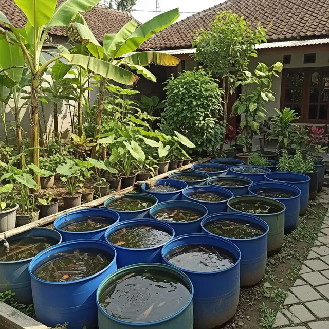 Desain Halaman Belakang untuk Ternak Lele