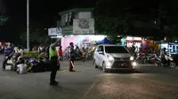 Kepolisian Kebumen menerapkan Car Free Night di kompleks Alun-alun Kebumen, pada malam pergantian tahun. (Foto: Liputan6.com/Polres Kebumen/Muhamad Ridlo)