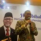 Menteri Perdagangan (Mendag) Zulkifli Hasan dalam acara Halal Bihalal di Kantor Kementerian Perdagangan, Jakarta pada Kamis (25/4/2024).&nbsp;(Tasha/Liputan6.com)