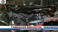 Peristiwa bermula ketika salah satu mobil minibus yang melaju dengan kecepatan tinggi terlibat menabrak mobil pick up.