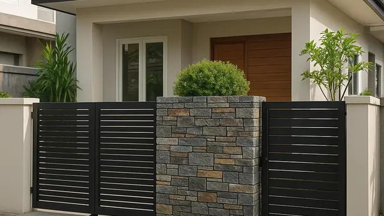 7 Model Pagar Tembok Rumah Minimalis Type 36, Desain Simpel tapi Tetap Elegan
