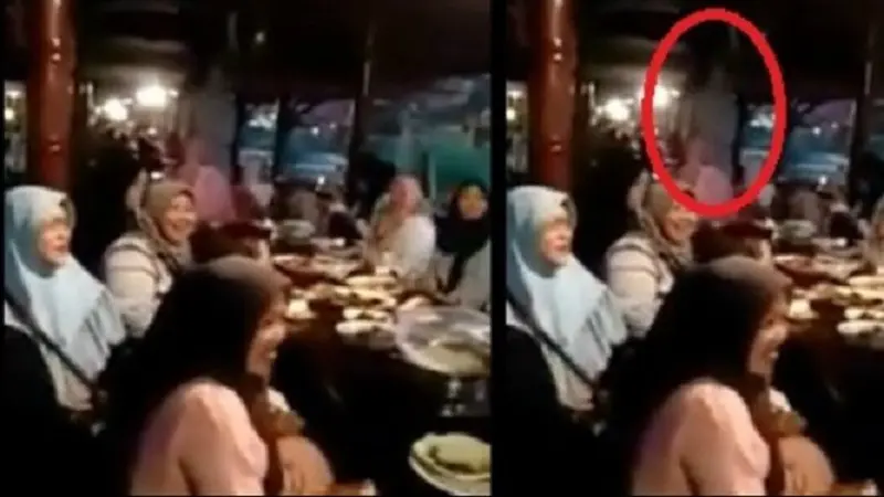 Penampakan Di Sebuah Restoran. (Foto: Youtube/agungnugroho)