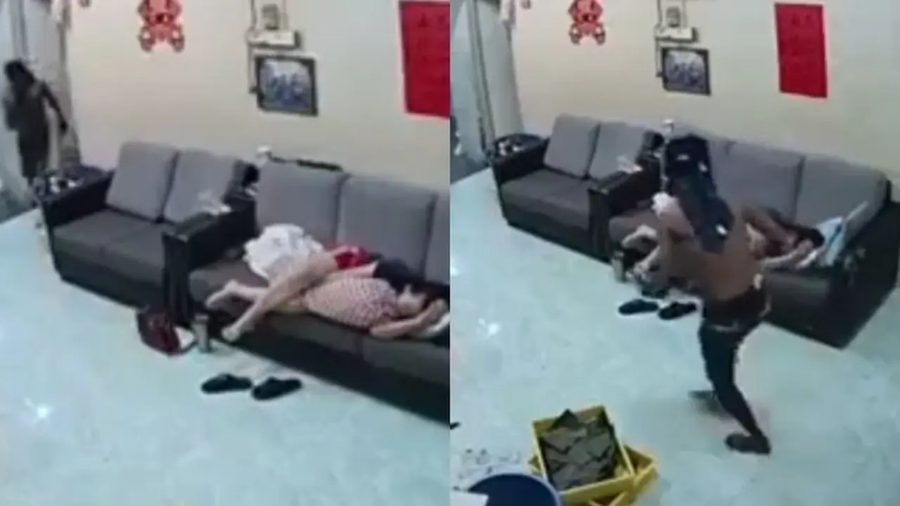 Pria Ini Mencuri dengan Badan Penuh Oli