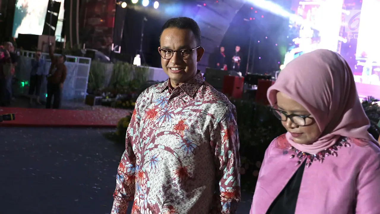 Didampingi Istri, Anies Baswedan Buka Jakarta Fair 2018
