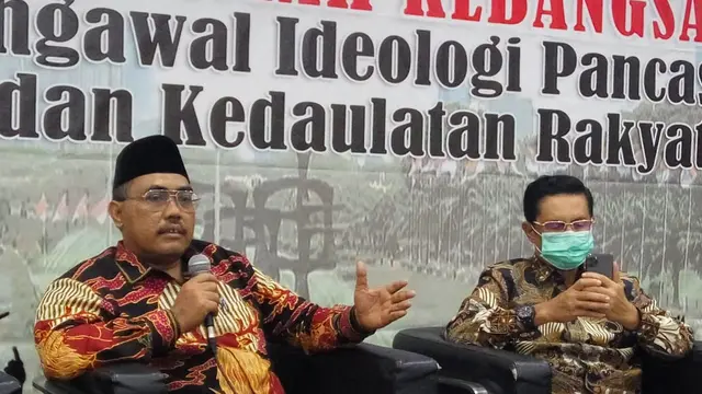 Diskusi 4 Pilar dengan tema 'Sidang Tahunan MPR, Optimisme dan Harapan di Tengah Pandemi' di media center Gedung Nusantara, Jakarta, Senin (10/8/2020).